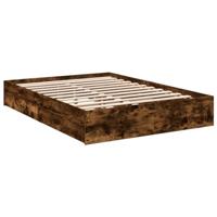 Bedframe met lades bewerkt hout gerookt eikenkleurig 120x190 cm - thumbnail