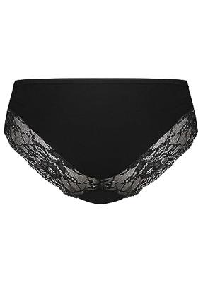 Dames kanten hipster - Lace - Kanten dames ondergoed - Badstof kruisje - Biologisch katoen