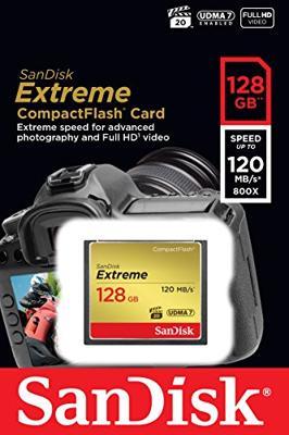 SanDisk Extreme® CF-kaart 128 GB