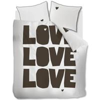 VT wonen VTwonen dekbedovertrek Bold Love Naturel 140x200/220 cm - thumbnail