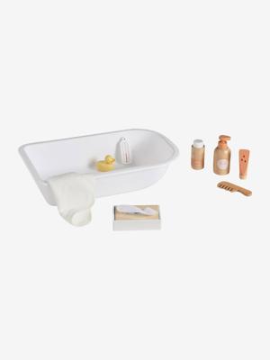 Set badaccessoires voor pop van FSC 100%®-hout wit