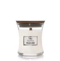 Woodwick White Tea & Jasmine Mini Candle - thumbnail