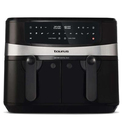 Taurus Air Fry Digital Duo Dubbel 9 l 2200 W Heteluchtfriteuse Zwart