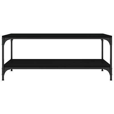 Salontafel 100x50x40 cm bewerkt hout zwart eikenkleurig