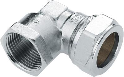 Bonfix knelkoppeling - knie - binnendraad - 3/4 x 22mm - Vertint Messing