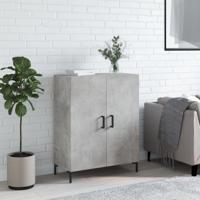 Dressoir 69,5x34x90 cm bewerkt hout betongrijs - thumbnail