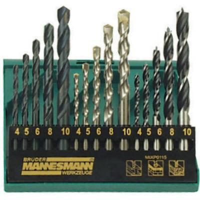 Mannesmann combi borenset 15-delig