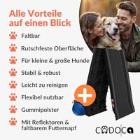 Hondenhelling auto Zwart 156x40x16cm opvouwbaar - thumbnail