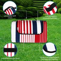 Picknickdeken met handvat - warmte-isolerend & waterdicht meer kleurig - thumbnail