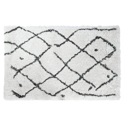 Tapijt DKD Home Decor 160 x 230 x 5 cm Polyester Wit Ruiten Tapijt DKD Home Decor 160 x 230 x 5 cm Polyester Wit Ruiten