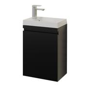 Fonteinset BWS Arbor met Onderkast 40x52x22 cm Mat Zwart - thumbnail