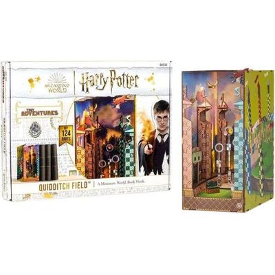 Boekenhoekje - Doe-het-zelfpakket om een 3D-model boekensteun te bouwen - REVELL - Tiny Adventures - Harry Potter - Zwerkbalveld - LED