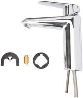 GROHE Eurodisc Cosmopolitan waterbesparende wastafelkraan medium 35mm met temperatuurbegrenzer chroom 23449002 - thumbnail
