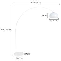 Steinhauer BooglampSparkled Light met witte kap - 7348W - thumbnail