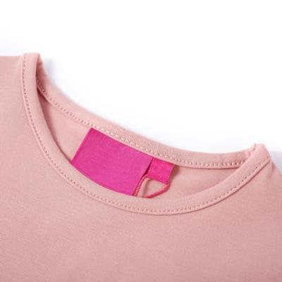 Kindershirt met lange mouwen eekhoornprint 92 lichtroze