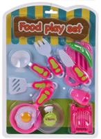 Free and Easy speelgoedetenset spiegelei roze/wit 10 delig - thumbnail