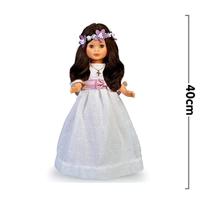 Bruine Communiepop Nancy 48 cm - thumbnail