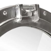 VidaXL Wandspiegel patrijspoort ø38 cm aluminium en glas - thumbnail