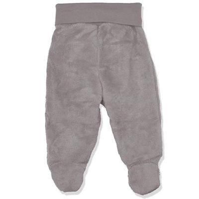 Playshoes Schnizler babybroekje met voetjes fleece Uni Grijs-68