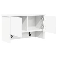 Wandgemonteerde kapstok Wit 50 x 20 x 30 cm Bewerkt hout - thumbnail