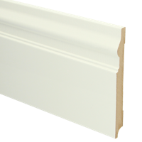 MDF Renaissance plint 190x18 voorgelakt RAL9010 - lengte 240cm - thumbnail