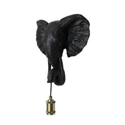 Light & Living Wandlamp 'Elephant' kleur Mat Zwart Light & Living Wandlamp 'Elephant' kleur Mat Zwart