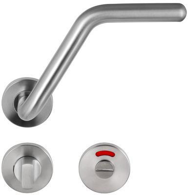 Krukgarn FLORENCE PF KL4 paar op rnd rozet WC/8, rvs mat