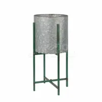 Bloempot op Standaard Rond Grijs Ø20cm - thumbnail