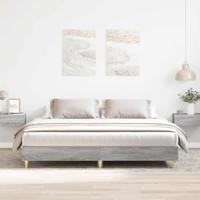 Bedframe zonder matras 160x200 cm spaanplaat grijs Sonoma - thumbnail