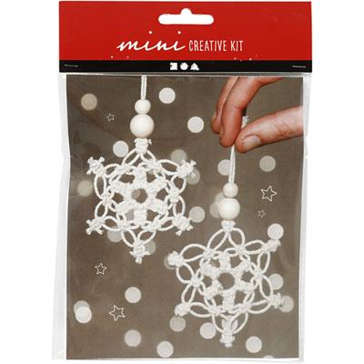 Creativ Company Mini creative kit macrame sneeuwvlok