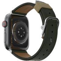 OtterBox Symmetry Cactus Leather horlogeband voor Apple Watch 46mm/45mm/44mm, vervangende duurzame, zachte band voor Apple Watch, Groen - thumbnail