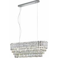 LED Hanglamp - Trio Select Malizia - 10 Lichtpunten - E14-fitting - Hoogte Aanpasbaar - IP20 - Chroom - Metaal - thumbnail