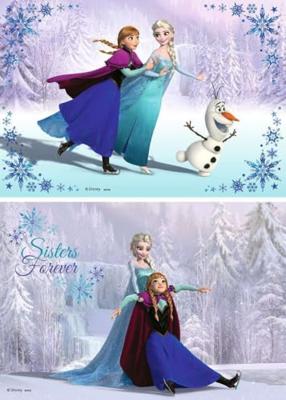 Ravensburger - frozen puzzel: zussen voor altijd 2x24 stuks