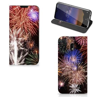 Nokia 2.2 Hippe | Standcase | Vuurwerk