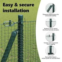 VidaXL Afrasteringspaal groen 10 x 1,2 m (19 x 19 mm gaas) - thumbnail