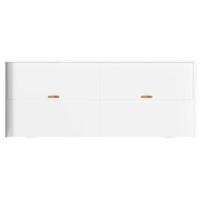 Opbergbedframe met hoofdeinde met lade Wit 75 x 190 cm Bewerkt hout - thumbnail