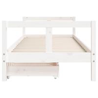 Kinderbedframe met lades 80x200 cm massief grenenhout - thumbnail