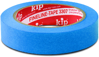 Kip 3307 FineLine tape Washi-Tec Schilderstape Blauw - 30mm x 50m