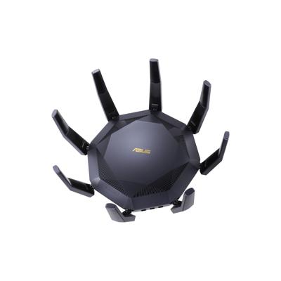 ASUS RT-AX89X Gaming Router (Ai Mesh WLAN System, WiFi 6 AX6000, 10G RJ45, 10G SFP+, 2.2 GHz QC CPU, AiProtection Pro, USB 3.1, WPA3)