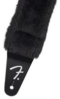 Fender Poodle Plush Strap Black gitaarband - thumbnail