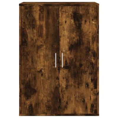 Dressoir 60x31x84 cm bewerkt hout gerookt eikenkleurig