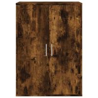 Dressoir 60x31x84 cm bewerkt hout gerookt eikenkleurig - thumbnail