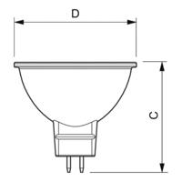 Philips LED 30726100 LED Energielabel F (A - G) GU5.3 5.8 W Neutraalwit (Ø x l) 51 mm x 46 mm 1 stuk(s) - thumbnail