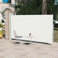 VidaXL Tuinscherm uittrekbaar 160x300 cm crèmekleurig - thumbnail