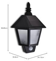 Solar Muurlamp met bewegingssensor - thumbnail