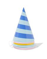 HEMA Feesthoedjes strepen - 8 stuks (multicolor) - thumbnail