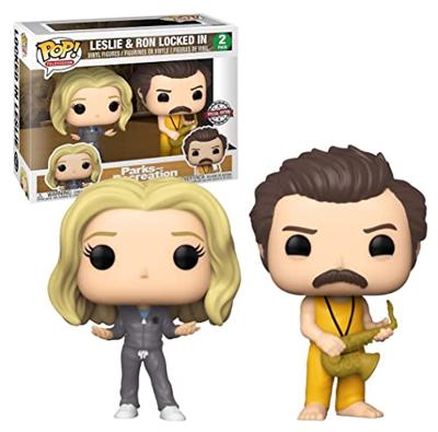 Parks and Recreation Funko Pop Vinyl 2-Pack: Ron & Leslie