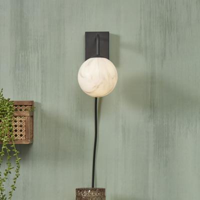 its about RoMi Wandlamp 'Carrara' Marmerprint, kleur Zwart