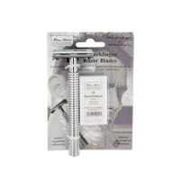Hans Baier Veiligheidsscheermes chroom blister met 10 mesjes 1 Stuks - thumbnail