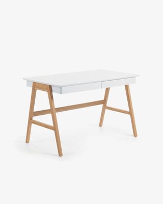 Kave Home Bureau 'Dyana' kleur Naturel / Wit